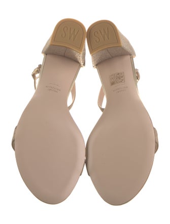 Stuart Weitzman Glitter Glitter Accents Sandals