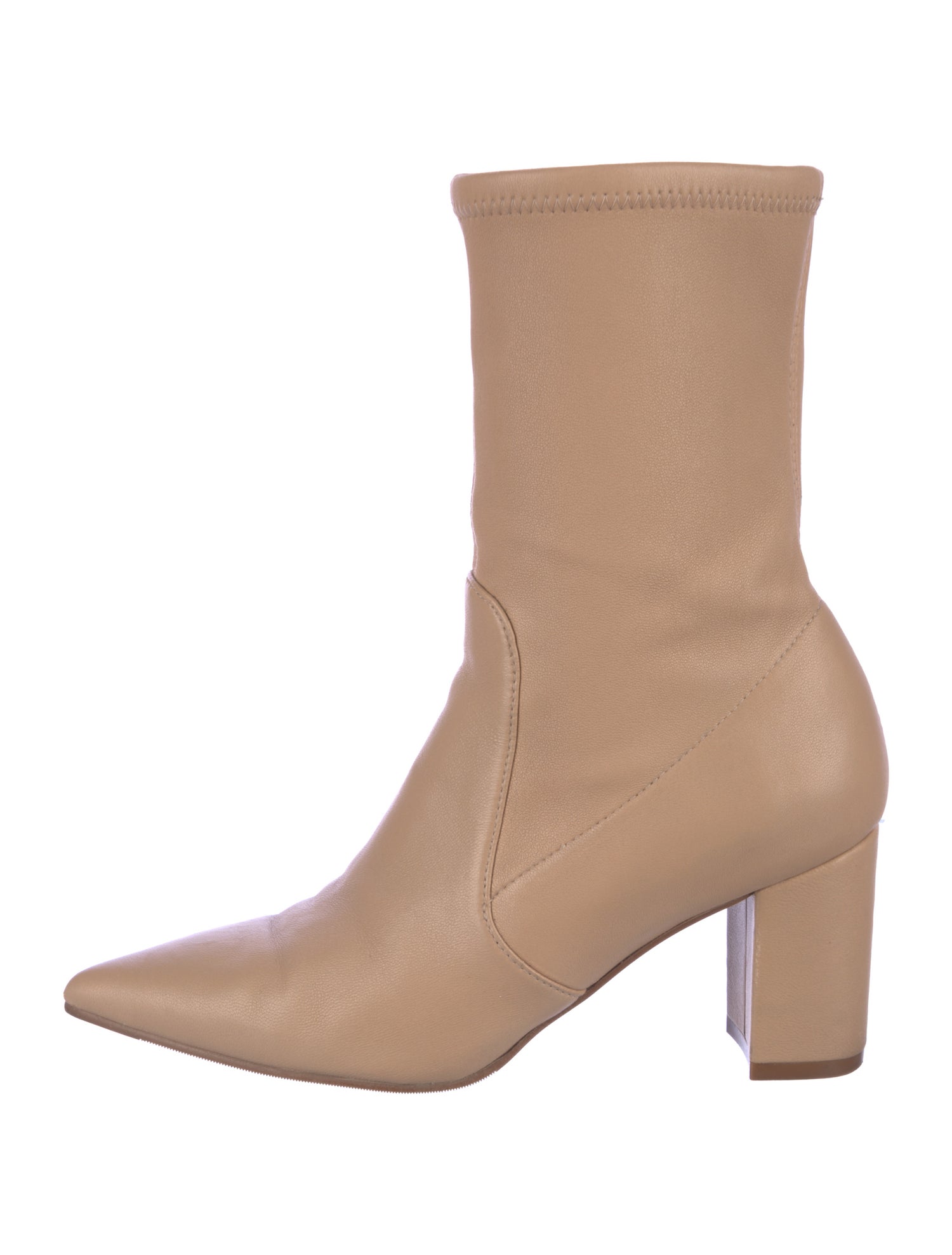 Stuart Weitzman Leather Sock Boots