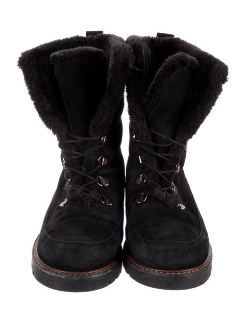 Stuart Weitzman Suede Combat Boots