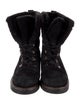 Stuart Weitzman Suede Combat Boots