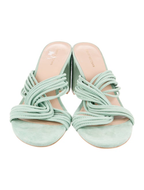 Stuart Weitzman Suede Slides