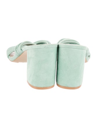 Stuart Weitzman Suede Slides