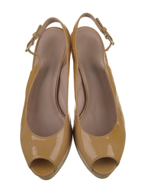 Stuart Weitzman Patent Leather Slingback Sandals