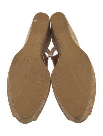 Stuart Weitzman Patent Leather Slingback Sandals