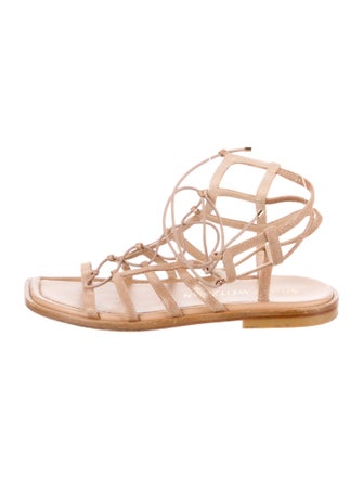 Stuart Weitzman Patent Leather Gladiator Sandals