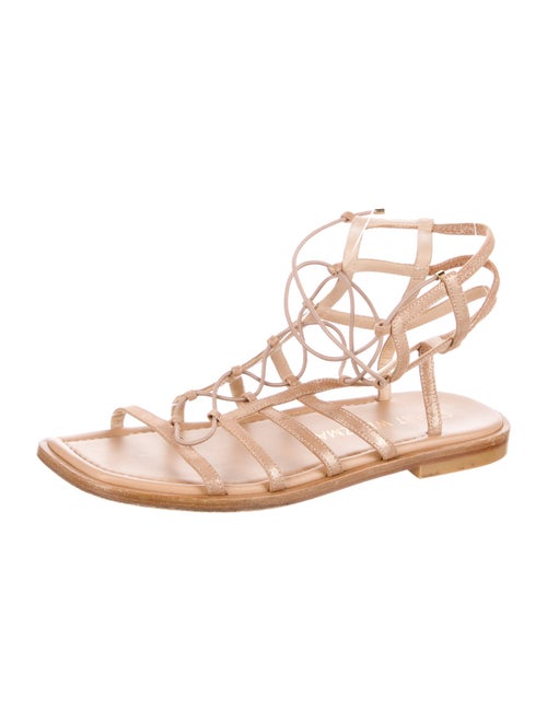 Stuart Weitzman Patent Leather Gladiator Sandals