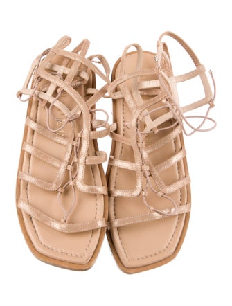 Stuart Weitzman Patent Leather Gladiator Sandals