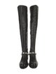 Stuart Weitzman Leather Beaded Accents Boots