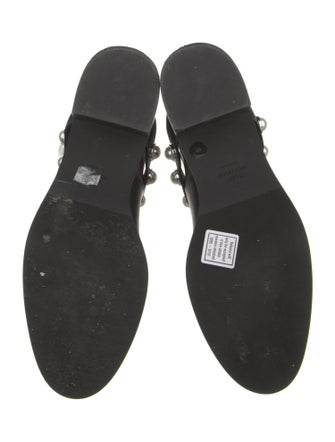 Stuart Weitzman Leather Beaded Accents Boots