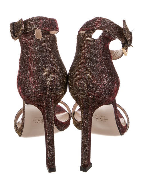 Stuart Weitzman Glitter Glitter Accents Sandals