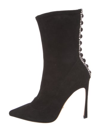 Stuart Weitzman Suede Lace-Up Boots