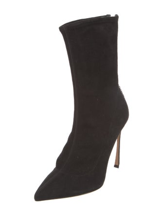 Stuart Weitzman Suede Lace-Up Boots