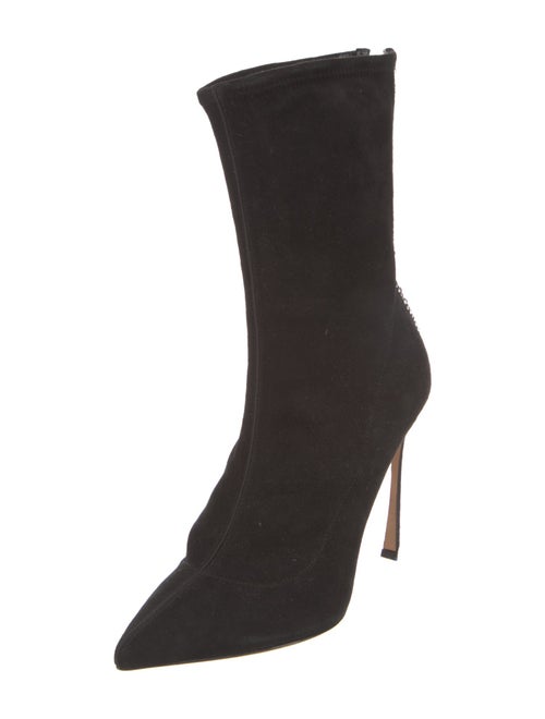 Stuart Weitzman Suede Lace-Up Boots