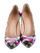 Stuart Weitzman Patent Leather Printed Pumps