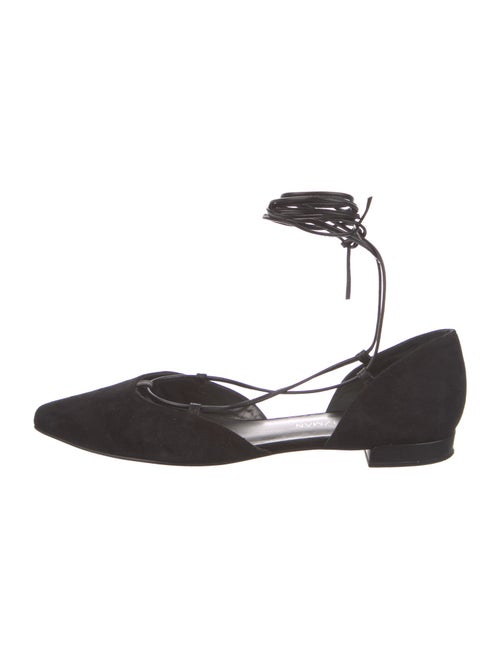 Stuart Weitzman Suede D'Orsay Flats