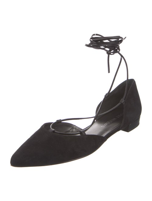 Stuart Weitzman Suede D'Orsay Flats