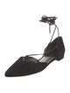 Stuart Weitzman Suede D'Orsay Flats