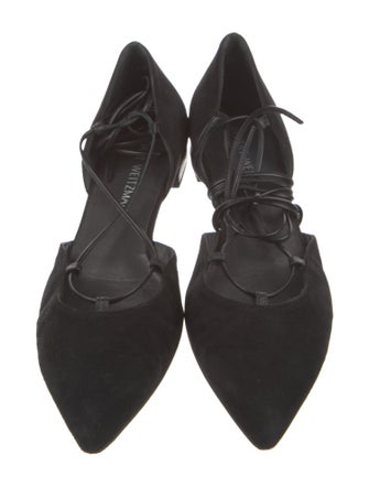 Stuart Weitzman Suede D'Orsay Flats
