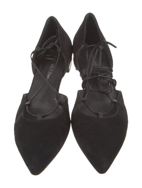 Stuart Weitzman Suede D'Orsay Flats