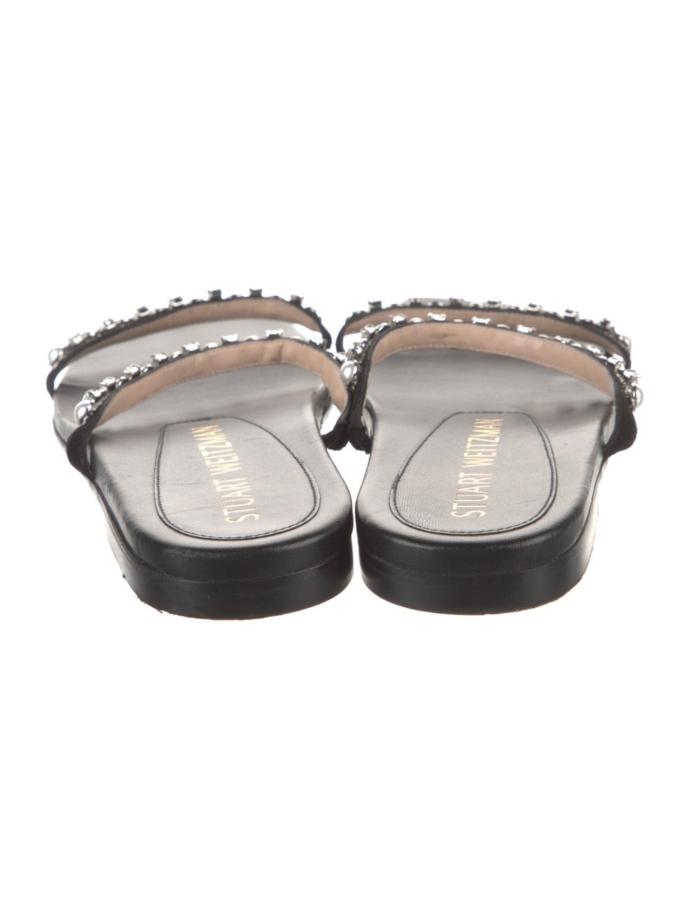 Stuart Weitzman Leather Slides Black - image 4