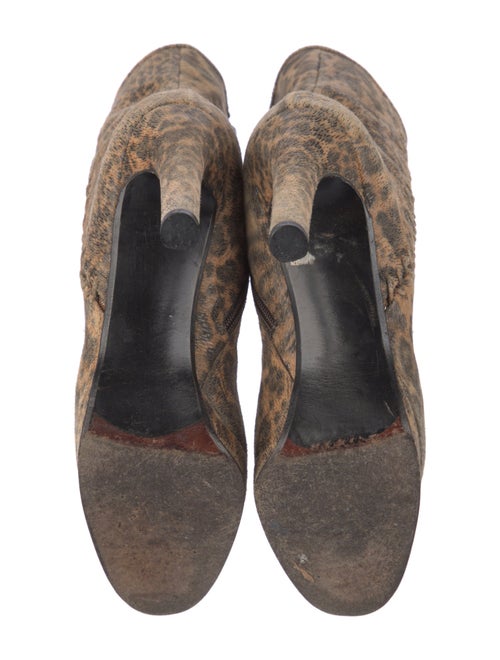 Stuart Weitzman Suede Animal Print Boots