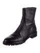 Stuart Weitzman Leather Moto Boots