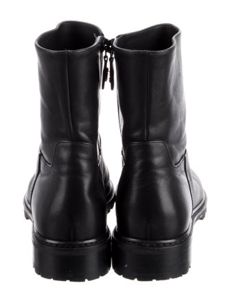 Stuart Weitzman Leather Moto Boots