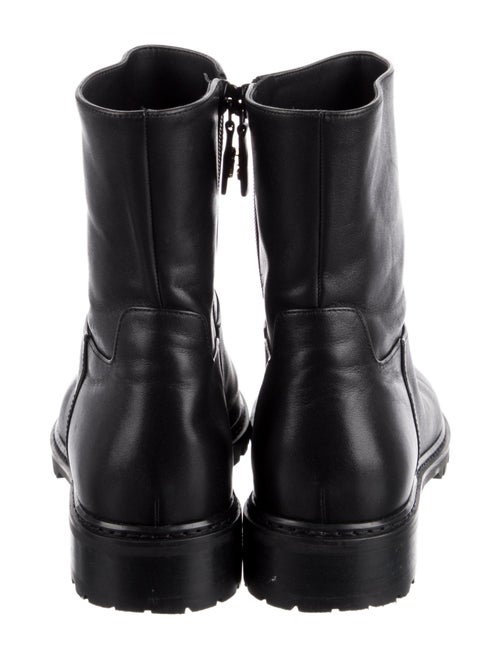 Stuart Weitzman Leather Moto Boots