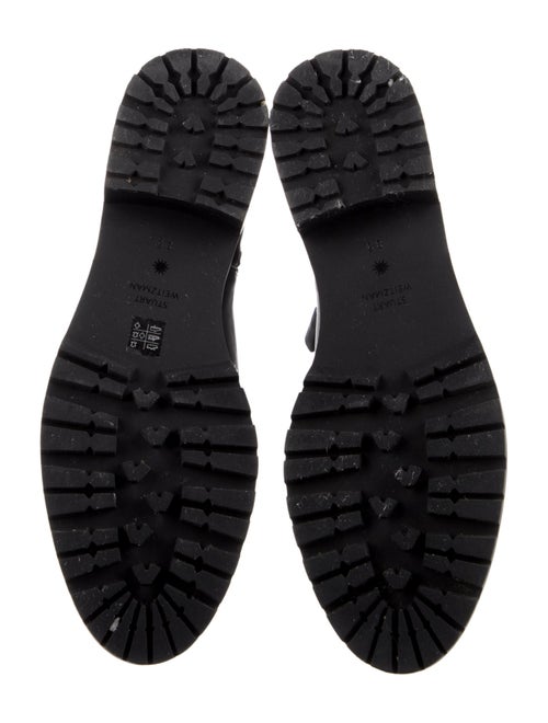 Stuart Weitzman Leather Moto Boots