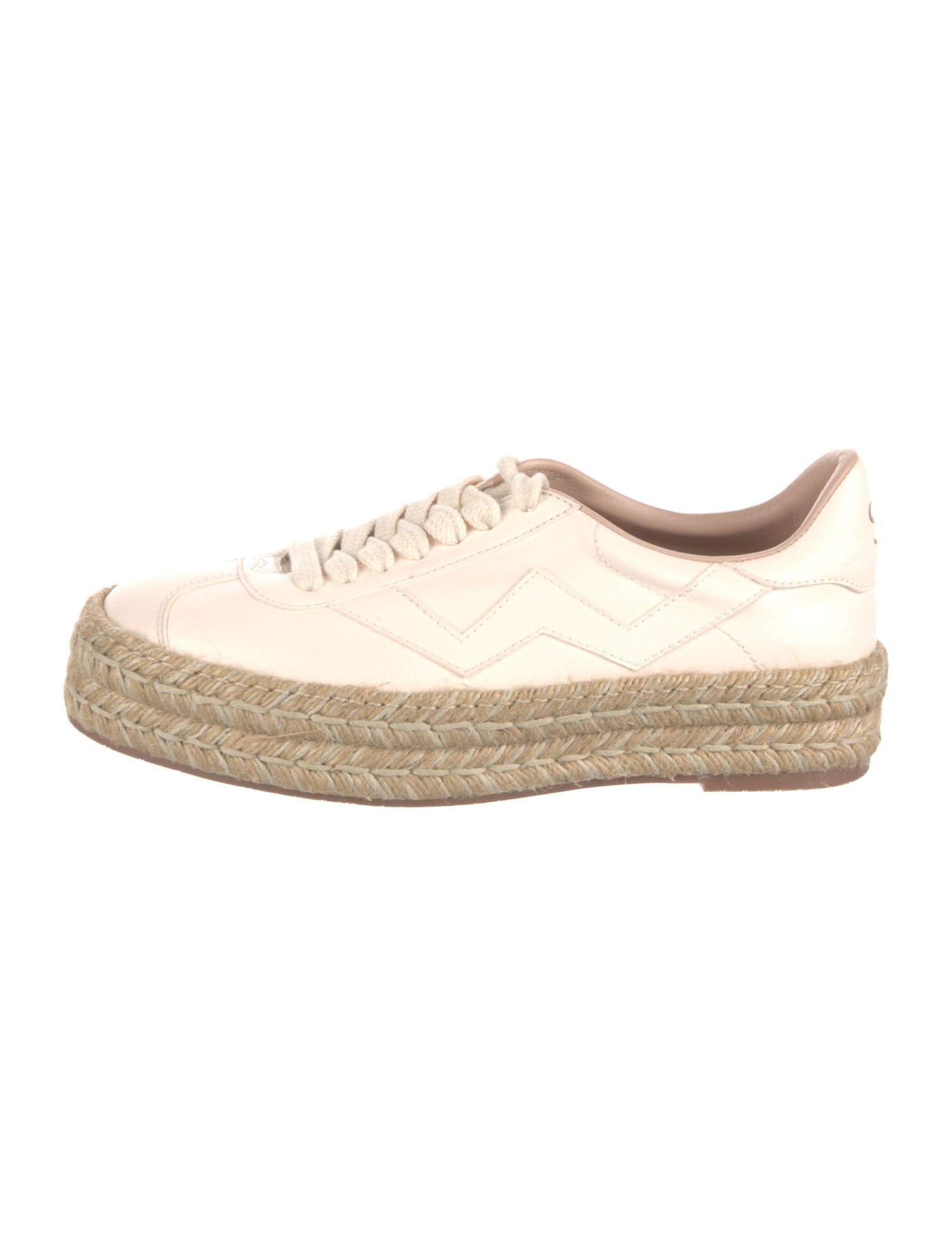Stuart Weitzman Leather Espadrille Sneakers