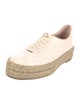 Stuart Weitzman Leather Espadrille Sneakers