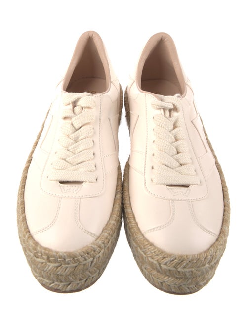 Stuart Weitzman Leather Espadrille Sneakers