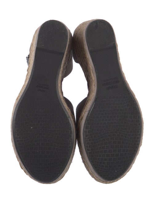 Stuart Weitzman Suede Braided Accents Espadrilles