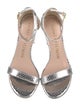 Stuart Weitzman Leather Leather Trim Embellishment Sandals