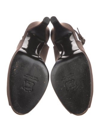 Stuart Weitzman Satin Slingback Sandals