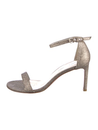 Stuart Weitzman Glitter Glitter Accents Sandals
