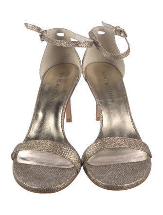 Stuart Weitzman Glitter Glitter Accents Sandals