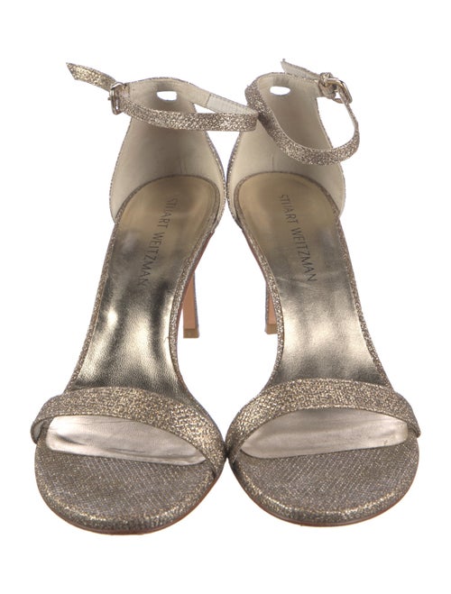 Stuart Weitzman Glitter Glitter Accents Sandals