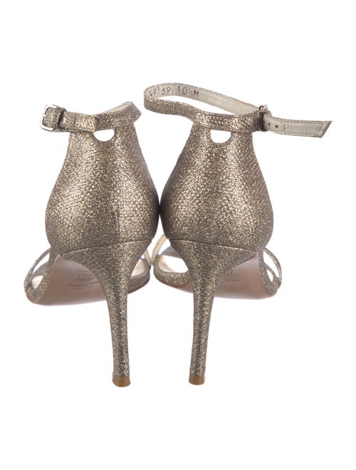 Stuart Weitzman Glitter Glitter Accents Sandals