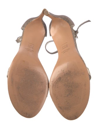 Stuart Weitzman Glitter Glitter Accents Sandals