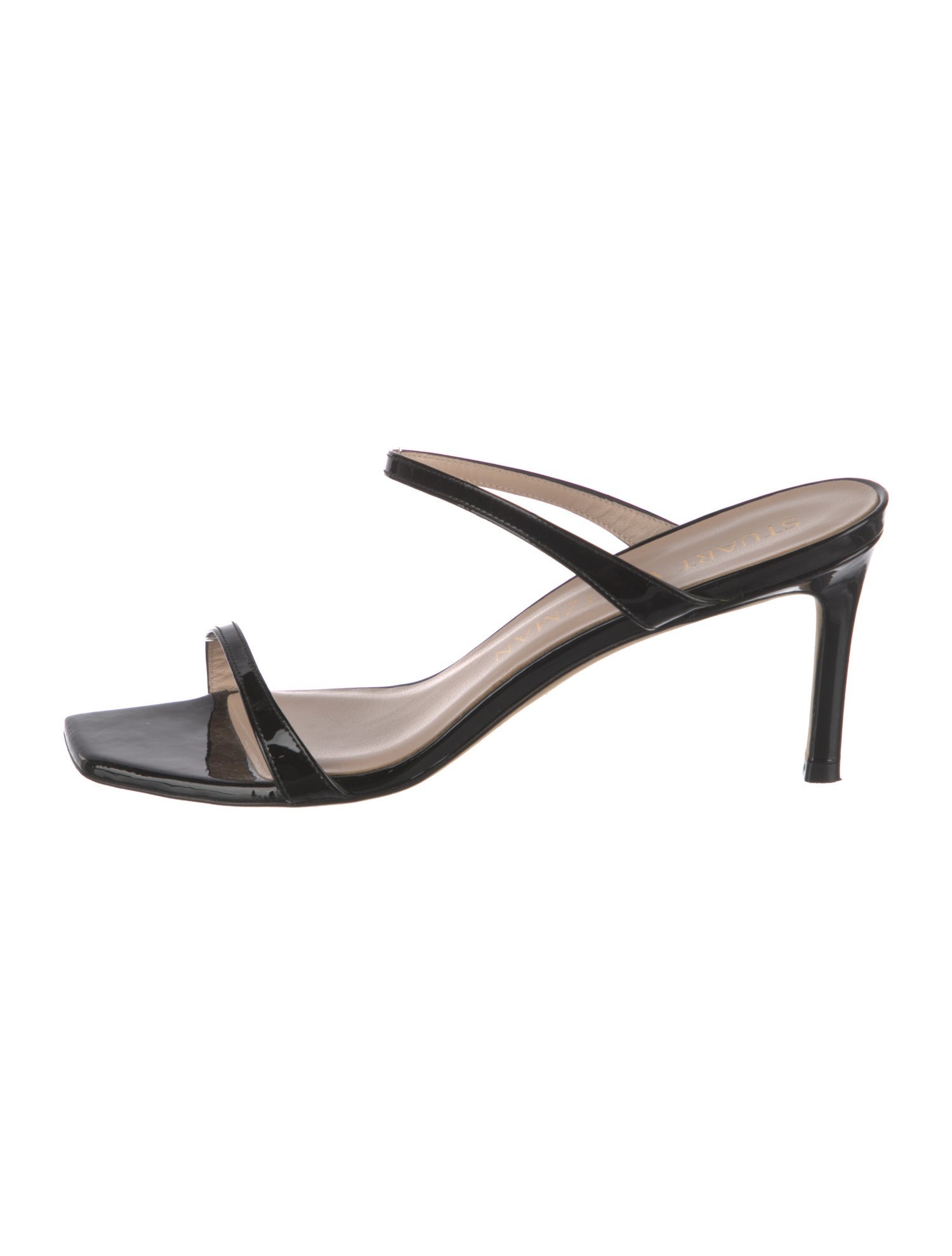 Stuart Weitzman Patent Leather Slides
