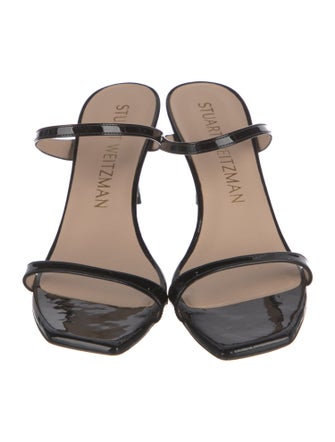 Stuart Weitzman Patent Leather Slides