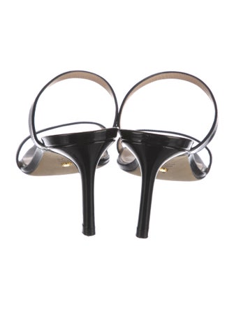 Stuart Weitzman Patent Leather Slides