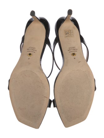 Stuart Weitzman Patent Leather Slides