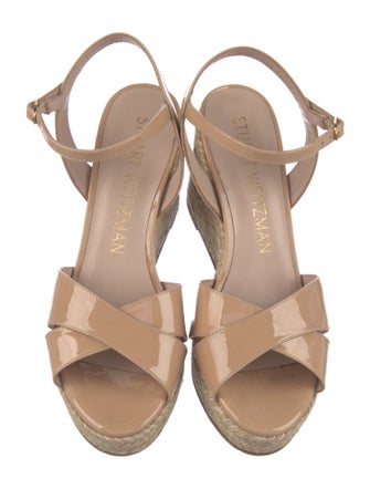 Stuart Weitzman Patent Leather Espadrilles
