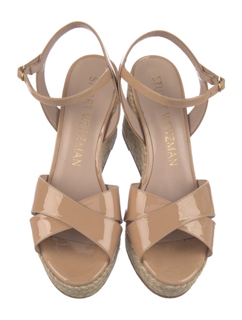 Stuart Weitzman Patent Leather Espadrilles