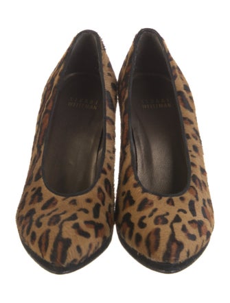 Stuart Weitzman Ponyhair Animal Print Pumps