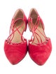 Stuart Weitzman Suede D'Orsay Flats