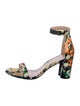 Stuart Weitzman Floral Print Sandals
