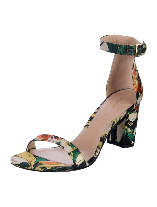 Stuart Weitzman Floral Print Sandals